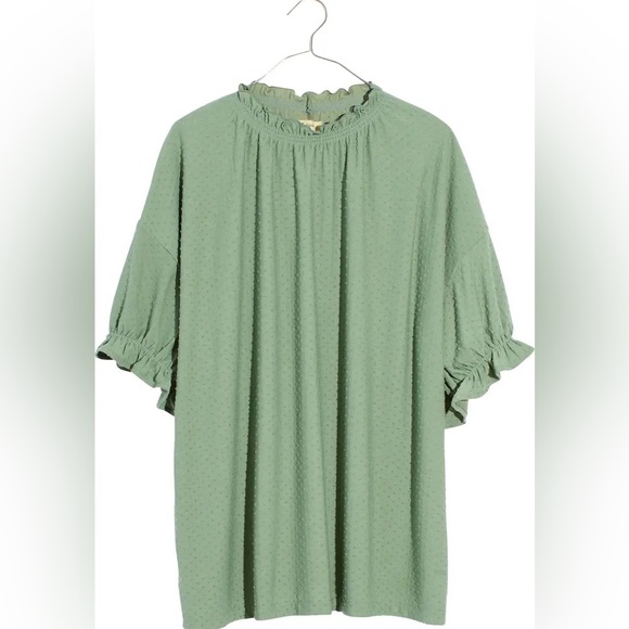 Madewell Clipdot Ruffle Top - Picture 3 of 4